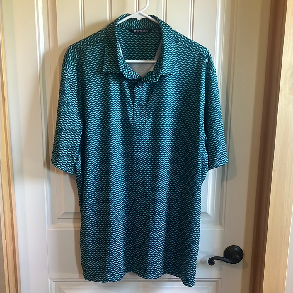 Cutter & Buck Blue Performance Golf/Polo Shirt
